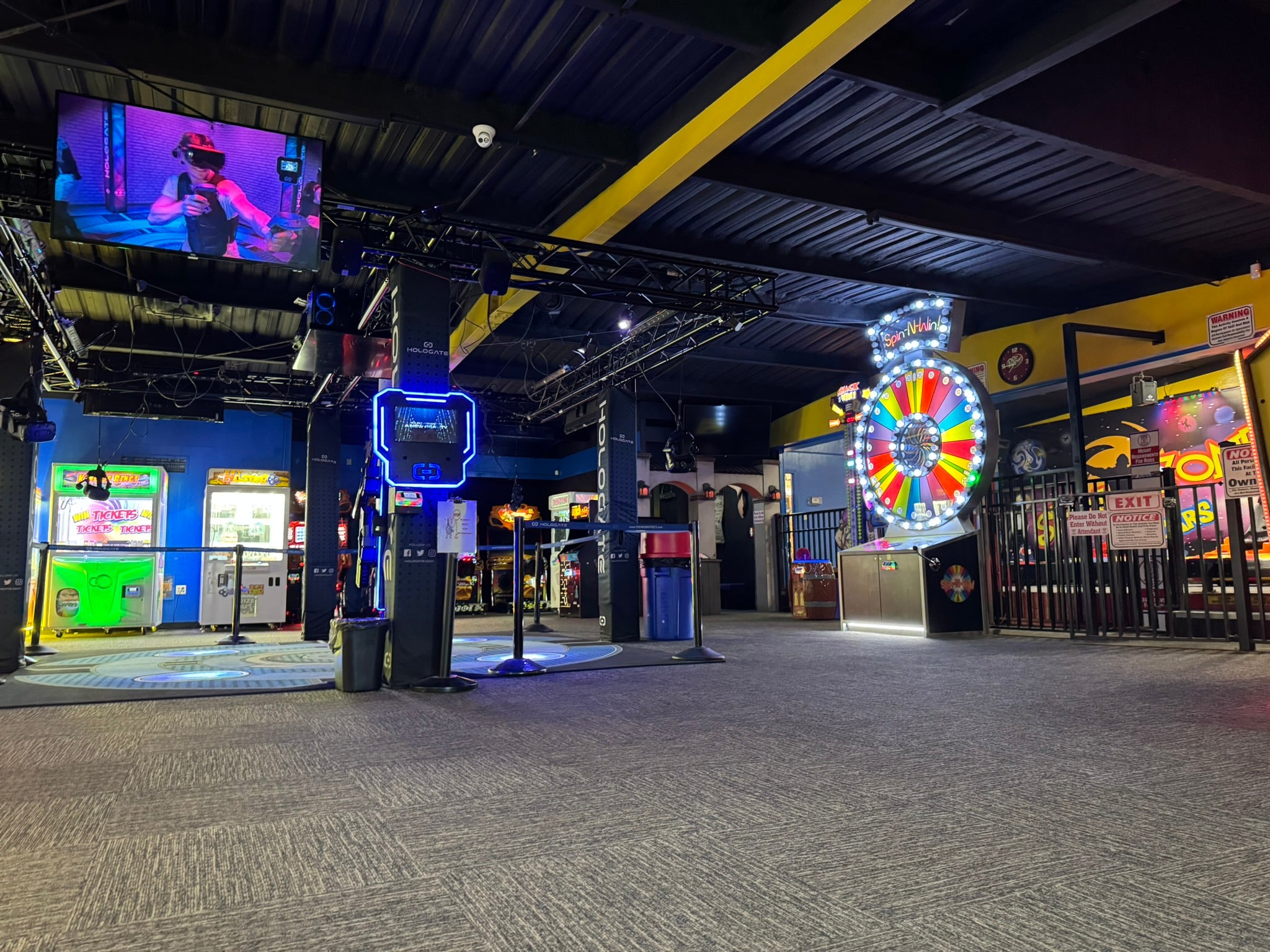 Interior of the arcade section