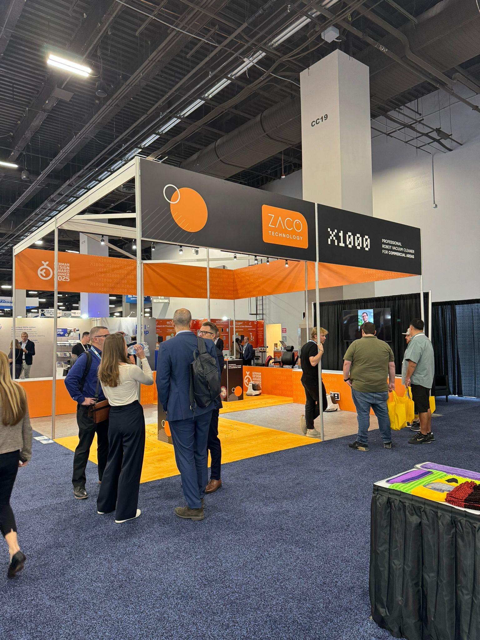 tradeshow booth of zaco Technology