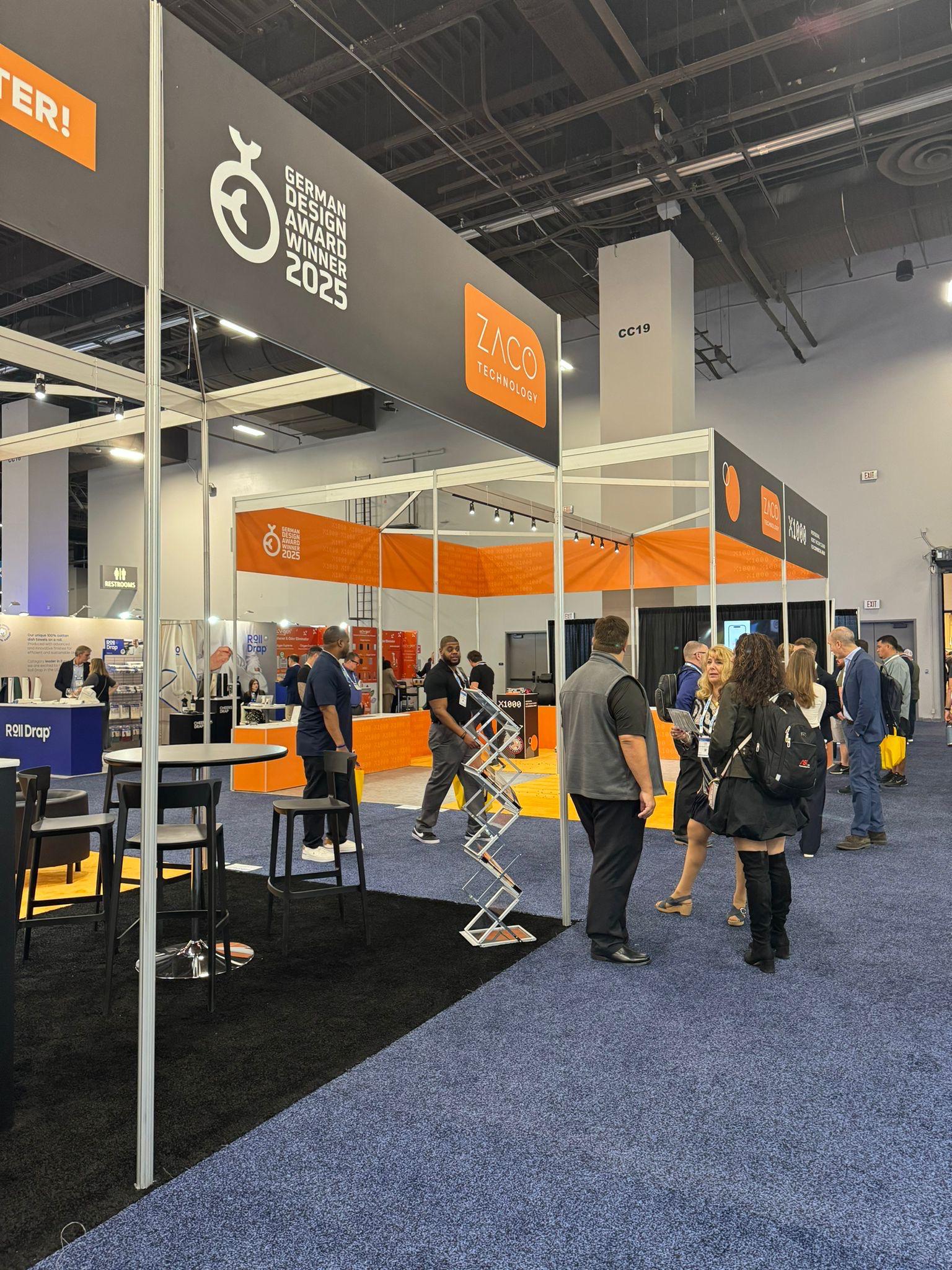 tradeshow booth of zaco Technology