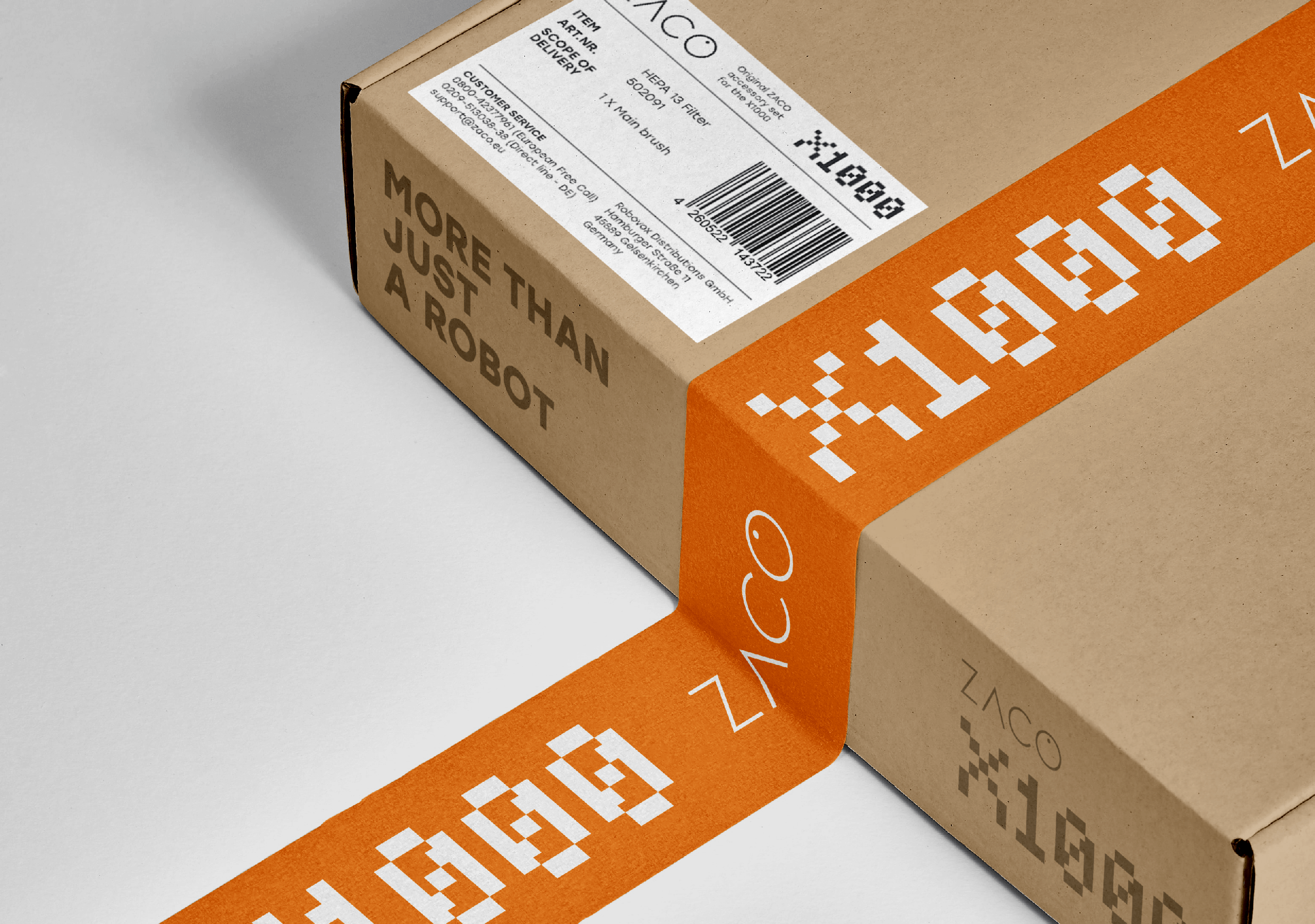 cardboard box of accessory set