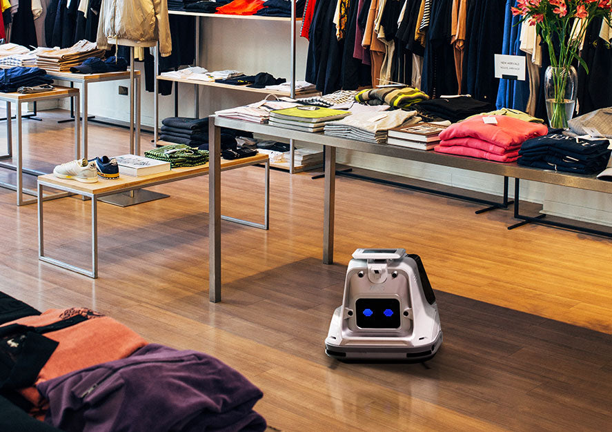 X1000 robot cleaning clothing store