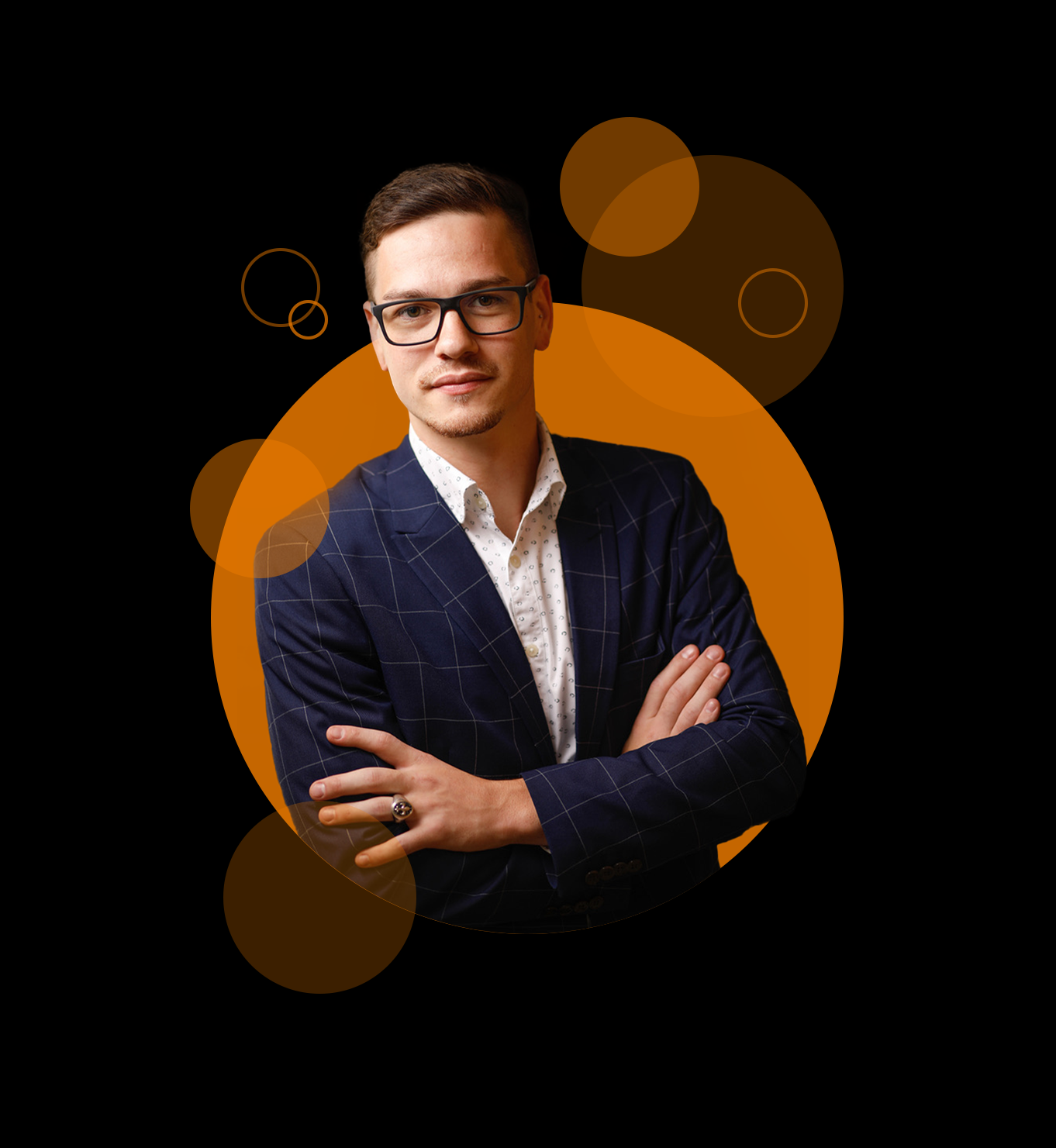 portrait of contact person in a suit