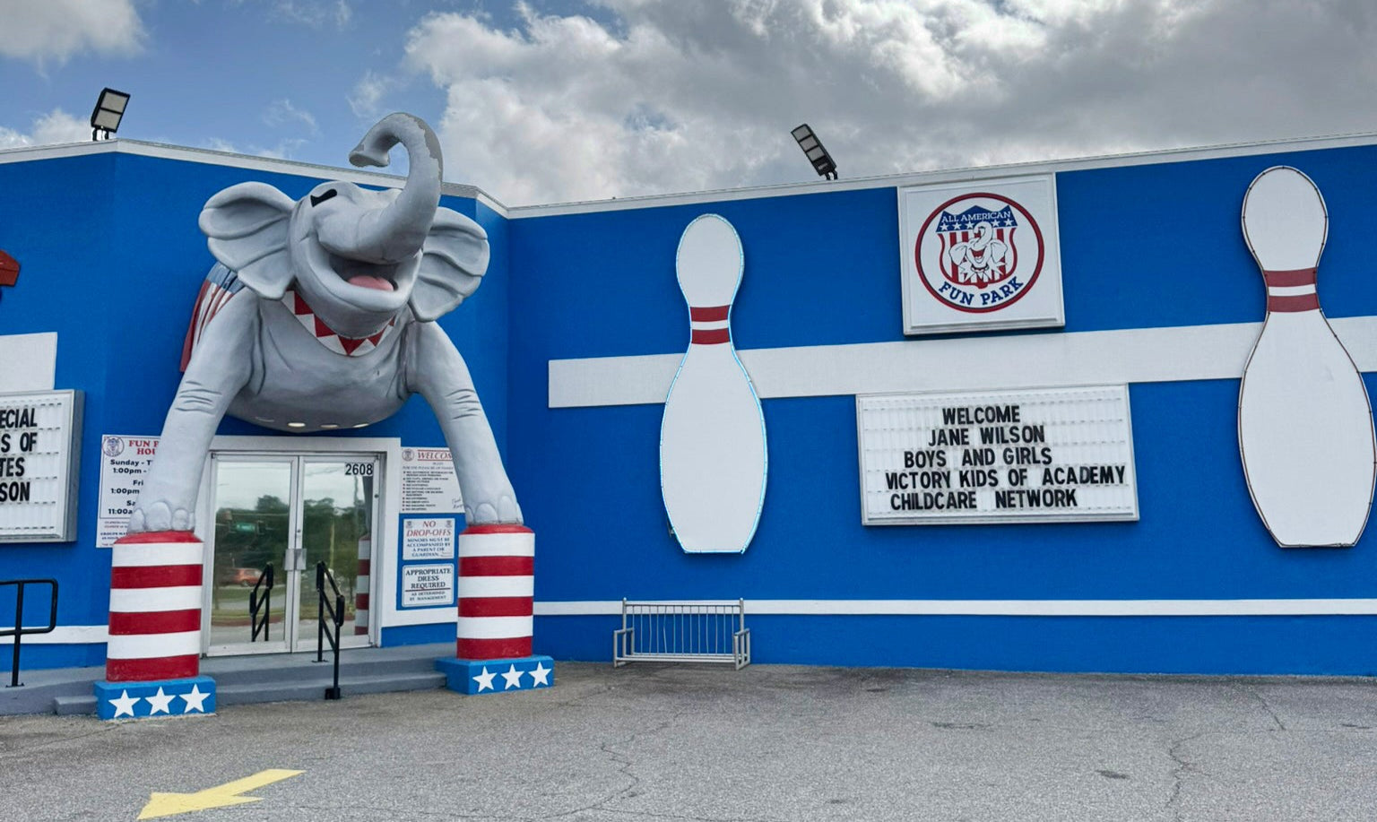 Outside view of the All American Fun Park