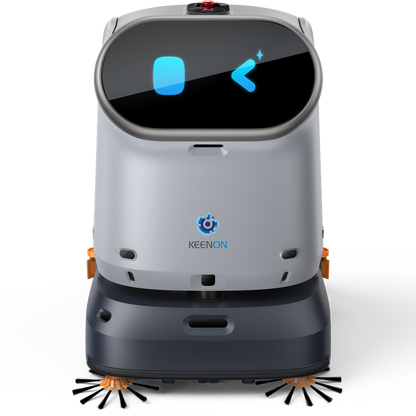 KEENON KLEENBOT C40s commercial cleaning robot with workstation