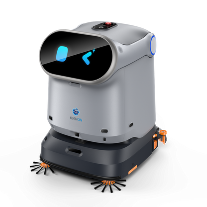 KEENON KLEENBOT C40s commercial cleaning robot with workstation