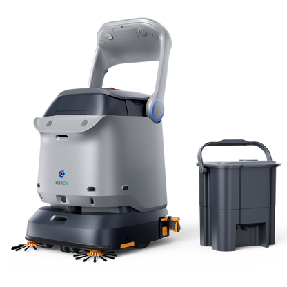 KEENON KLEENBOT C40s commercial cleaning robot with workstation