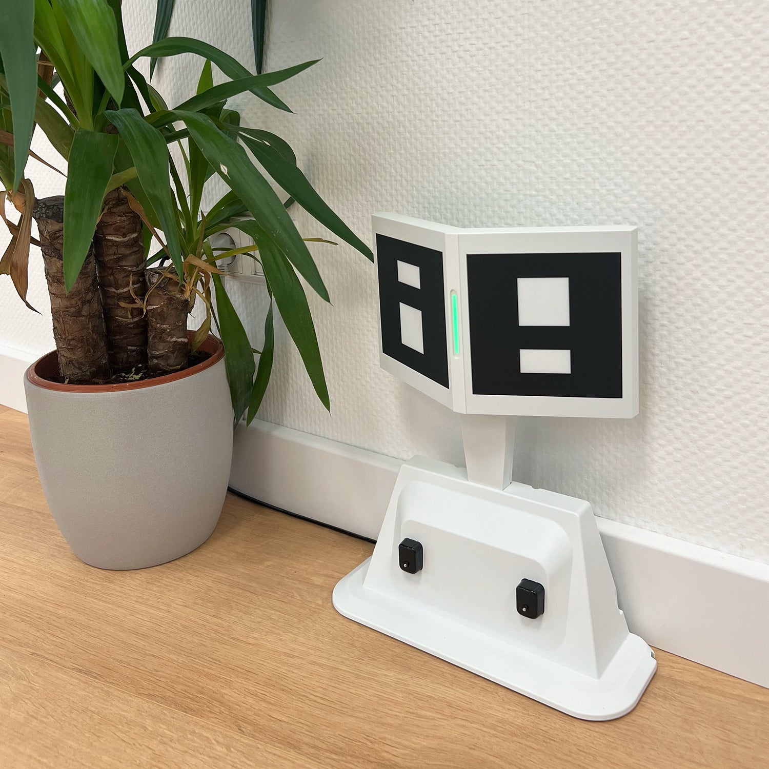 charging station next to plant